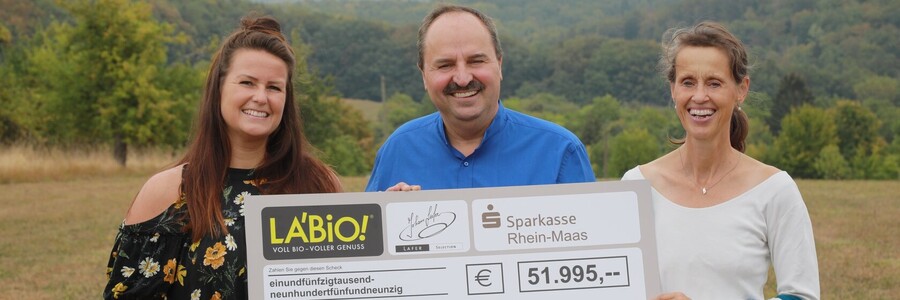 Scheckübergabe LA'BiO 2018