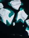 Eisberge in Grönland aus der Luft von oben fotografiert