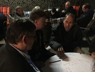 angeregte Gruppenarbeit